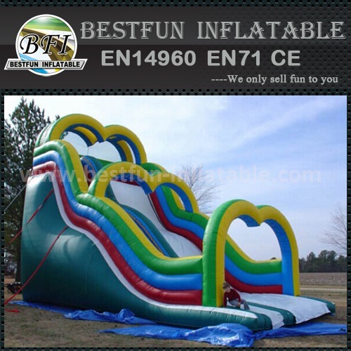 Outdoor inflatable cartoon slide