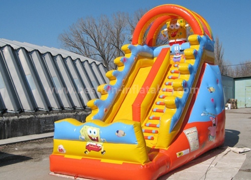 Safety inflatable slide for kids