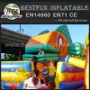 Snappy fish inflatable slide for sale