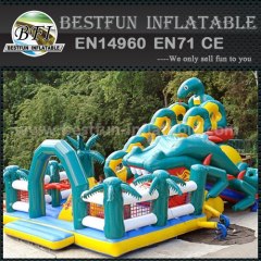 Super frog inflatable slide