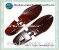 Log color aromatous wooden shoe stretcher with metal parts