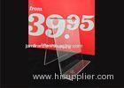 Custom Clear Acrylic Sign Holder , Acrylic Menu Poster Holders For Display