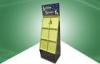 Stable Free Standing Display Unit , Cardboard Floor Display Racks Recyclable