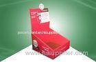 Skincare Beauty Products Red Cardboard Countertop Displays OEM