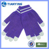 Tianying five fingers touchscreen gloves with various color and style