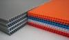 Grey / Orange / Green Flame Retardant PP Hollow Sheet For Floor Protection