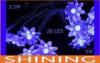 Rubber Wire Battery Operated LED String Lights , Blue Decoration Light