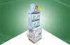 Eye - catching Cardboard Display Racks POP Floor Display Stand for Tissue