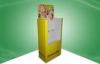 Yellow Customized Store Storage Cardboard Display Units for Frame