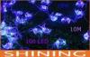 Outdoor Waterproof 5m / 10m LED String Lights 100pcs Blue Bulbs