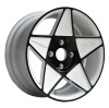 Painted Inner Groove wheel white with black