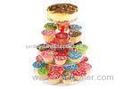 4 Tiers Simple Grocery Acrylic Display Stands For Bakeware / Cake