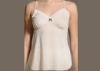 Comfortable White Softy Modal Camisole Ladies Slips with Ruched Cups