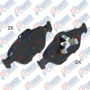 BRAKE PADS FOR FORD YS61 2K021 DA