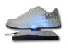 Steel Mirror Base Magnetic Floating Shoe DIsplay With Led Rotating Permanently