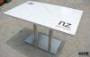 Modern Design Office Solid Surface Table Reception Desk Composite Marble Table Tops