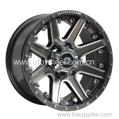 SUV heavy wheel with rivets and big cap
