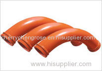 DN125mm*R500mm*90De concrete pump pipe elbow