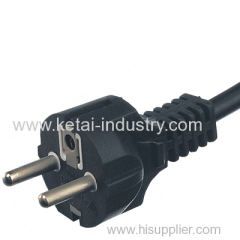 VDE Straight Power Plug