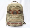 Student leisure canvas backpack