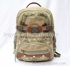 Student leisure canvas backpack