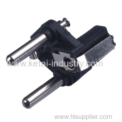2 Pin Euro plug insert, without earthing contact