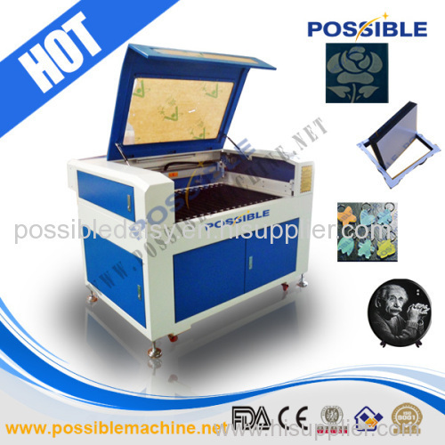 Possible 1290 80W laser engraving machine cutting fabric/acrylic