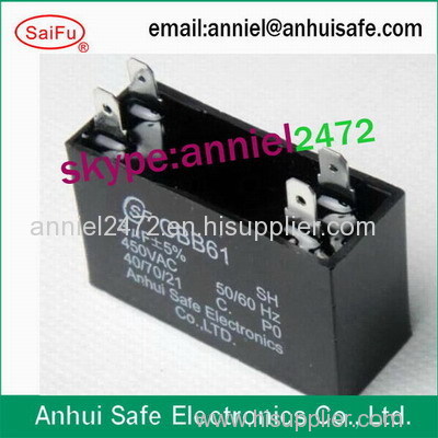 low voltage ceiling fan ac capacitor CBB61 1uf 2uf 3uf 4uf 5uf 6uf 8uf 10uf 12uf 15uf 20uf 25uf 30uf 35uf 40uf