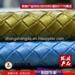 PVC woven pattern leather for bag