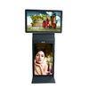 55 Inch Double Screen Kiosk LCD Digital Signage Display With Multi-Point Touch Panel