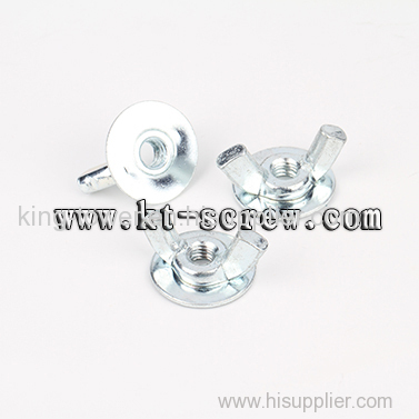 Lathe nut of flange butterfly nut