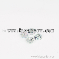 Lathe nut of Hex flange nut