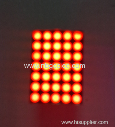 led dot matrix 5x7 matrix display ultra red dot matrix led