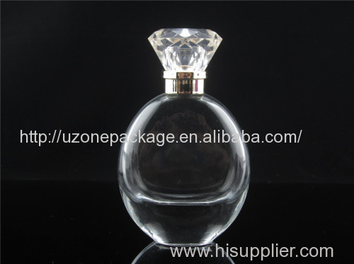 High quality glass perfume bottle crystal perfume bottle empty glass perfume bottle surface handling perfume bottle