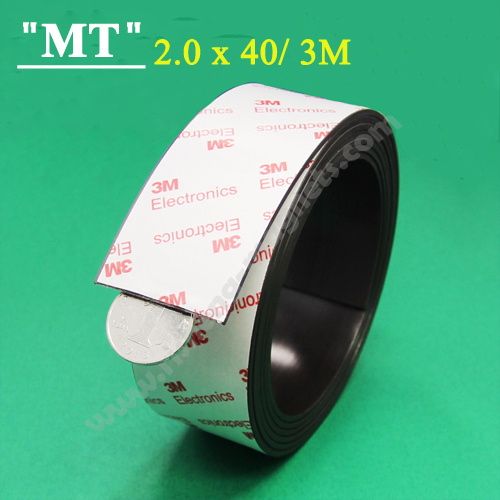 3M 40x2.2mm Heavy duty magnetic strip 3M Heavy duty magnetic tape sticky Magnetic door strip