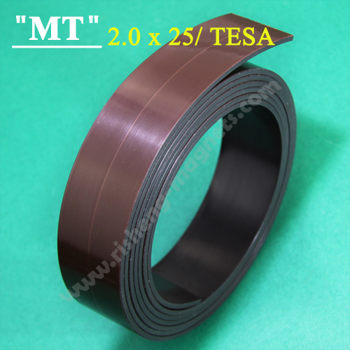 tesa 25x2.2 mm Magnetic label strip tesa Adhesive magnetic strip rolled Magnetic adhesive tape