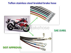 OEM market SAE J1401 stainless steel braided brake oil hose