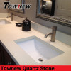 White color popular design non-toxic quartz bathroom vanity top