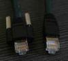 Black or Custom GigE CAT6 S/STP 1x Screw Lock Horizontal Gigabit Ethernet Cable 3 m