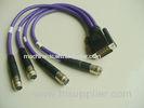OEM Cognex Hirose Cable 26Pin D-Sub to Four HRS with HR10A-10J-12P Circular connector