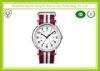 Durable Colorful Premium Nato Band Nylon Strap Watches With Embossed Logo