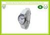 Modern Water Resistant Soft Silicone Strap Watches With Stainless Steel Case