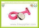 Soft Feeling Fashionable Pink Silicone Strap Watches With Japan Movet For Nurse