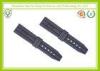 Custom Made Durable 19mm Silicone Wrist Watch Band Waterproof For Gentlemen