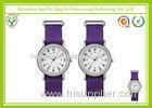 Nato And Zulu Material Nylon Strap Watches Purple / Outside Sport Girl Wrist Watch