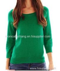 women's crew neck casual pullvoer sweater