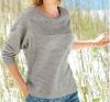 hot sale women's crew neck fashion pullover sweater