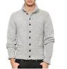hot sale men's stand collar buttons up pockets cardigan