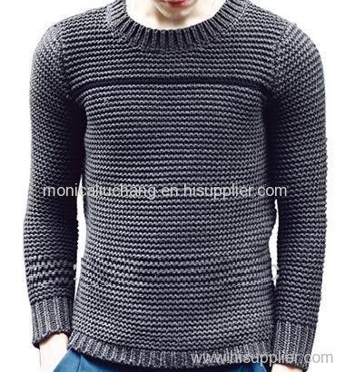 hot sale men's crew neck pullover sweater