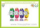 Promotional Lovely Youth Kids Cartoon Watches With Embossed Butterfly Pattern